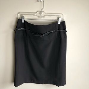 Beautiful Scott Taylor skirt with skinny belt black